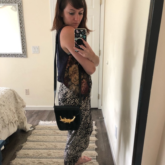 Handbags - Vintage black leather alligator bag 🐊🐊